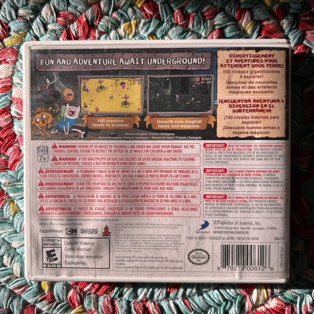 Adventure Time: Explore the Dungeon Because I Don't Know! Nintendo 3Ds Game - Picture 6 of 7